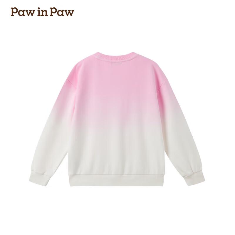 PawinPaw Girls' Cartoon Bear Long Sleeve Sweatshirt