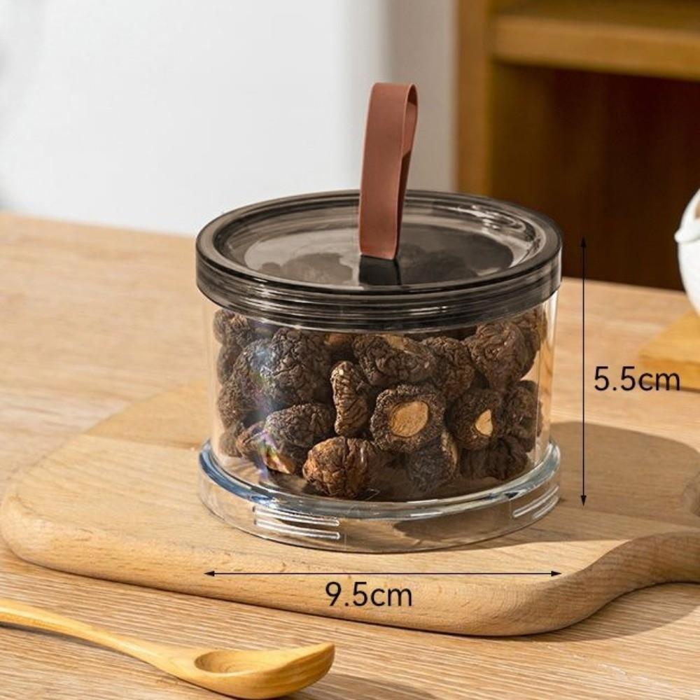 Portable Plastic Spice Storage Box Round Multi-Layer Airtight Jar Space-Saving Reusable Seasoning Storage Container Coffee Beans
