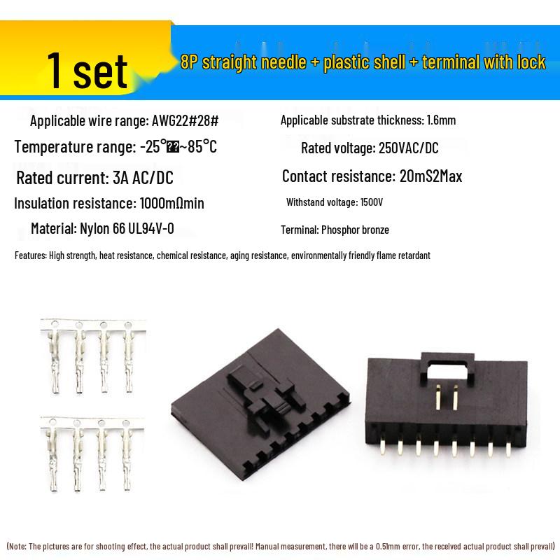 2.54 Lockable DuPont Connector: 2P & 3/4/10P Straight/Bent Pin Header MX2.54 Socket