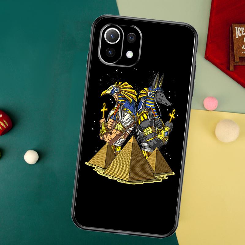 Egypt Nefertiti Anubis Ankh Case For Xiaomi 14T Pro 11T 12T 13T 13 14 15 Ultra POCO X7 Pro X3 X5 X6 M6 F5 F6 Pro Cover