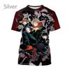 Summer Anime Jujutsu Kaisen 3D Printed T Shirt for Men and Women Casual Hip Hop Harajuku Short Sleeve T Shirt Tops