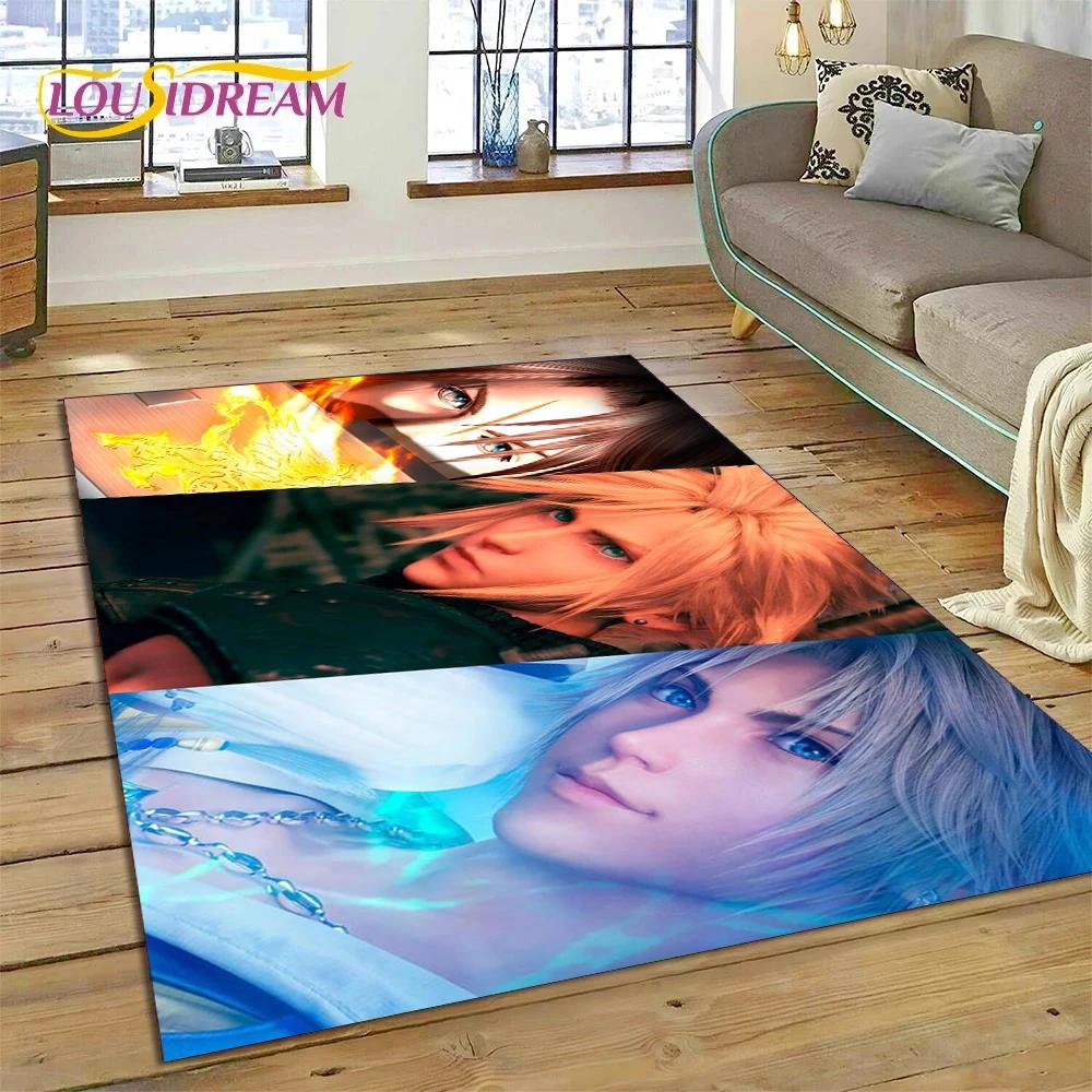Final Fantasy Series Games Cartoon Carpet Rug for Bedroom Living Room Home Sofa Decoration,Children Game Large Decor Floor Mat