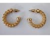 Vintage European-Style Minimalist Hoop Earrings with Retro Mid-Century Design