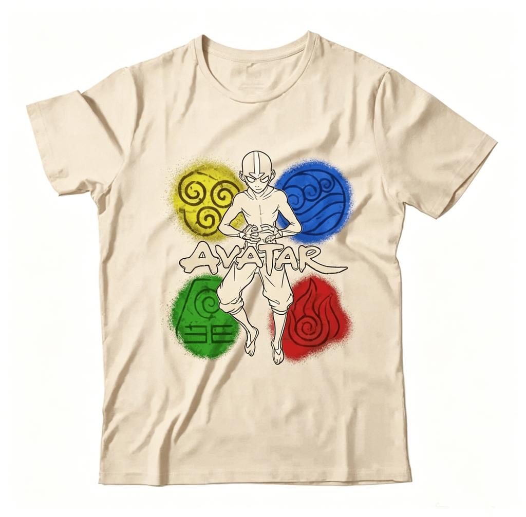 Cartoon Avatar The Last Airbender Aang Tshirt 2026 Summer New Unisex Unisex Fashion Cotton Oversized Unisex Tshirt Highend Y2k