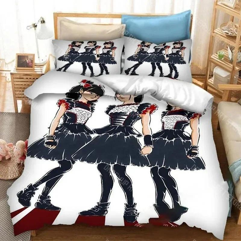 3D Print Babymetal Band Bedding Set Pillowcase Duvet Cover Double Twin Full Queen King Adult Kids Bedclothes Quilt Cover
