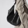 Leather Large-capacity Bag Women's New Fashion Cowhide Woven Pattern Women's Class Commuter Bag
