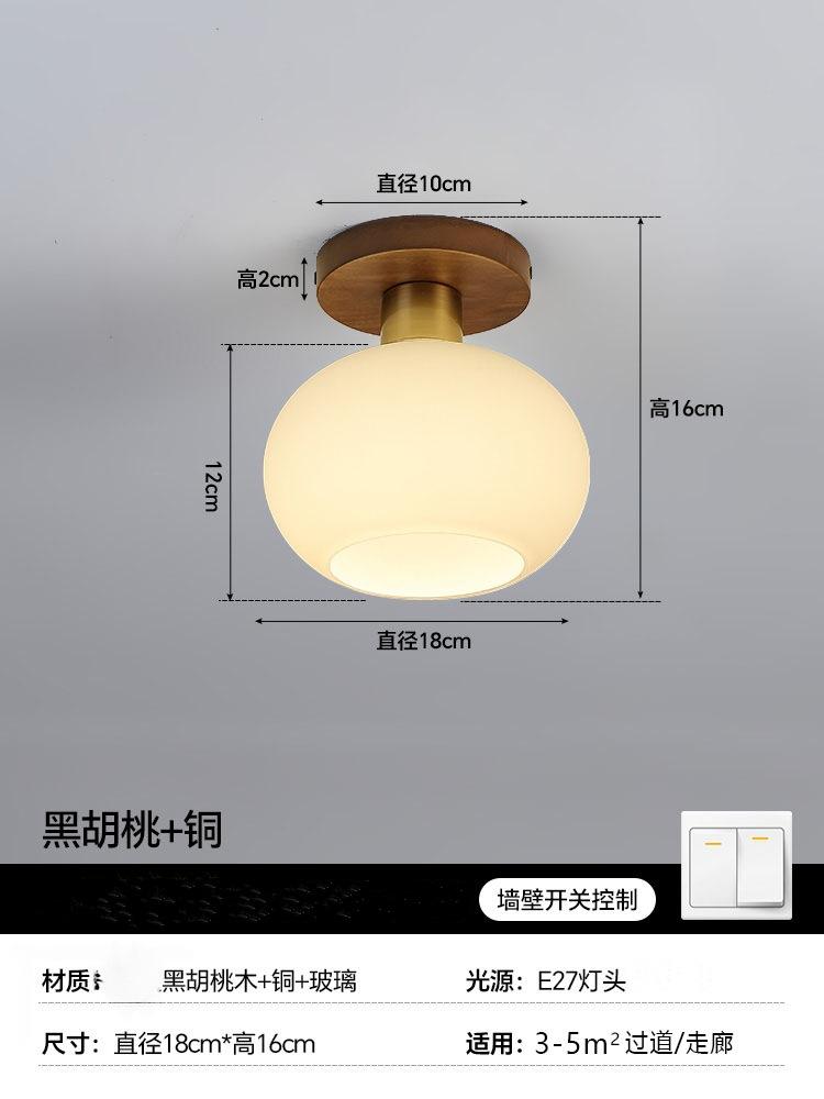 

Новый китайский коридорный светильник для коридора, полноспектральные светильники для балкона Zhongshan в старинном стиле, потолочный светильник для прихожей и крыльца 110V&White light