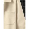 Giacca Sovra-camicia Uomo Grigia con Bottoni Giacca Casual Cappotto in Pile