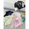 Girls Sweet Korean Style Fake Two Piece Lace Patchwork Short Sleeve T Shirt
