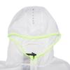 Nike Solid Logo Reflective Trim Zipper Hooded Jacket Kids jackets White 845590-100
