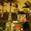 Outdoor Solar Tube Rope Led Light Garden Christmas Decoration Fairy String Light 32m/22M/12M/7M Outdoor Wedding Party Led Lamp