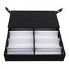 Sunglasses Organizer Box Stand Display Case Tray 12 Compartments Velvet Snap Close Prevent Dust Eyeg