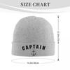 Captain Anchor Warm Knitted Cap Hip Hop Bonnet Hat Autumn Winter Outdoor Beanies Hats for Unisex Adult