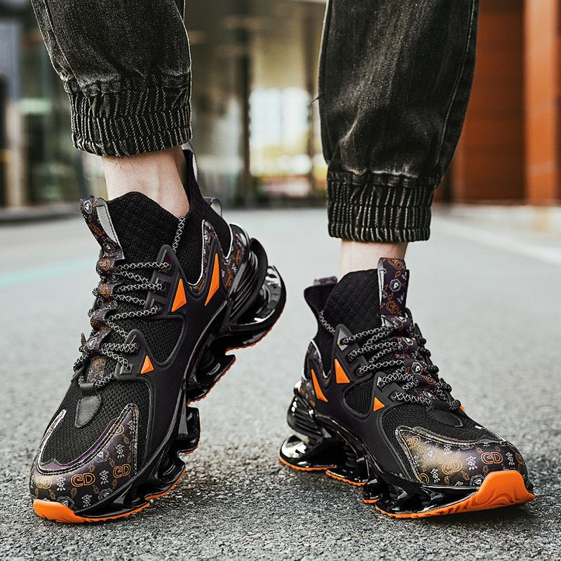 2026 New Men's Running Shoes Outdoor Fashion Fitness Running Shoes Mesh Breathable Marathon Running Shoes