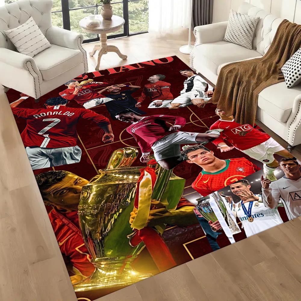 Dywanik Cristiano Ronaldo 5 Wzór do Przedpokoju Holu Pokojów Dziecięcych Salonów Antypoślizgowy Dywan Anime Wystrój Biura