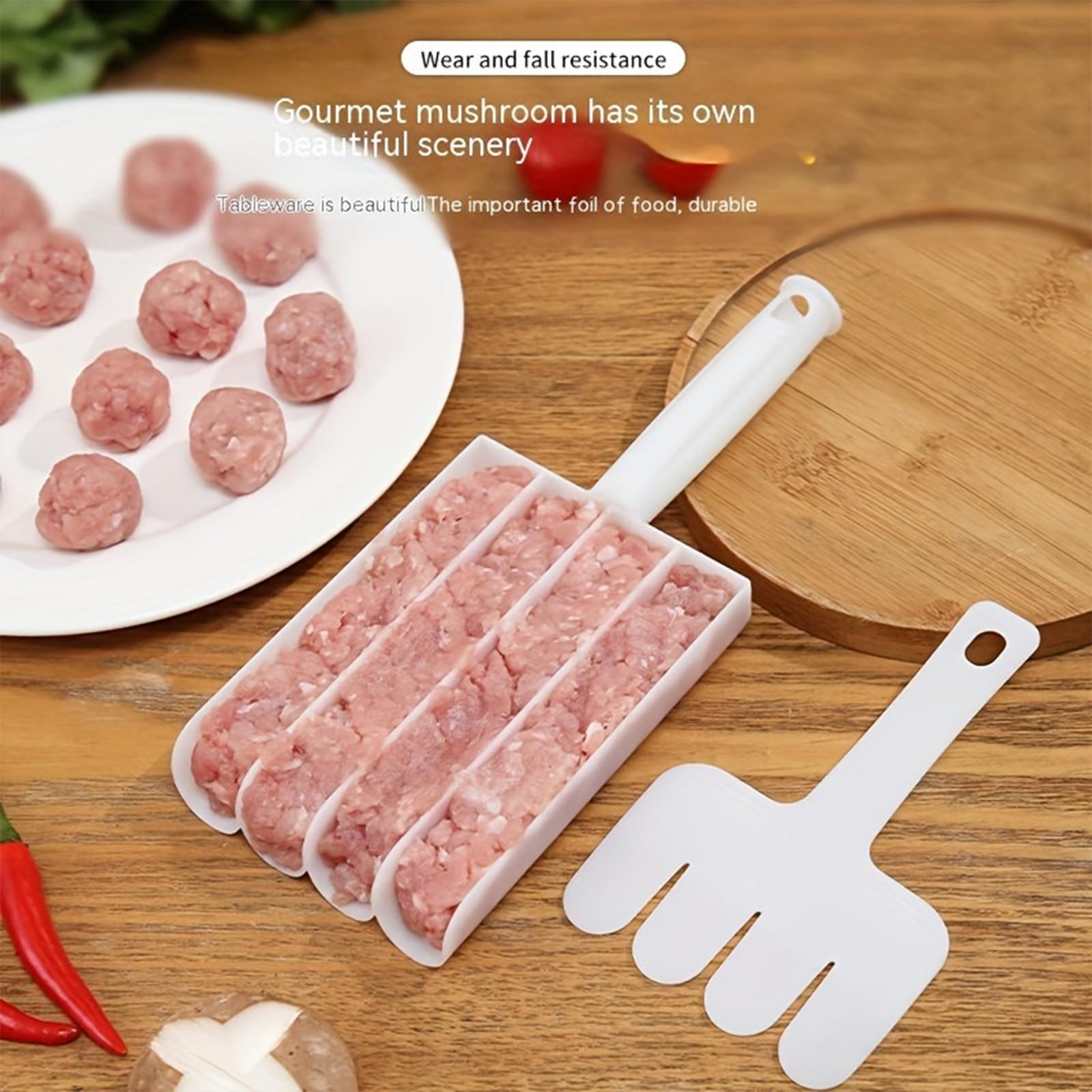 Rice-meat Dumplings Maker Plastic Four Link Meatball Maker one size белый