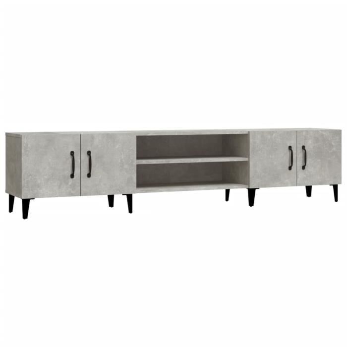 VidaXL TV Stand Concrete Grey 180x31.5x40 Cm Engineered Wood 816268