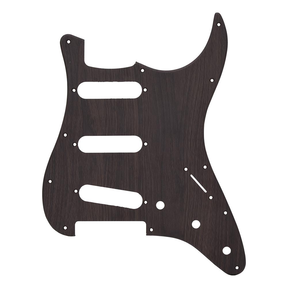 GSSS28 Electric Guitar Guard Rosewood for ST Three Single Pickguard with Rear Cover
