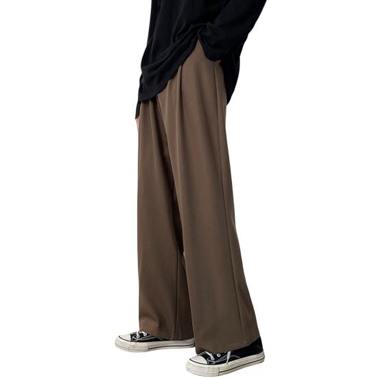 

Мужские брюки, крутые свободные повседневные брюки, длинные летние весенние брюки, мужские брюки, мужская одежда 2XL коричневый