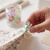 50 Pieces Sewing Clips Translucent with Jar Compact Sew Clip for Quilters, Crafters,