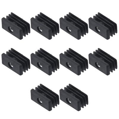 Square Pipe Plugs Plastic Plug Nut Foot Pad New Blanking End Caps Home