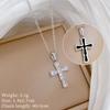 Cross Pendant Necklace for Women 2025 New Fashion Stainless Steel Jewelry Wedding Party Accessories