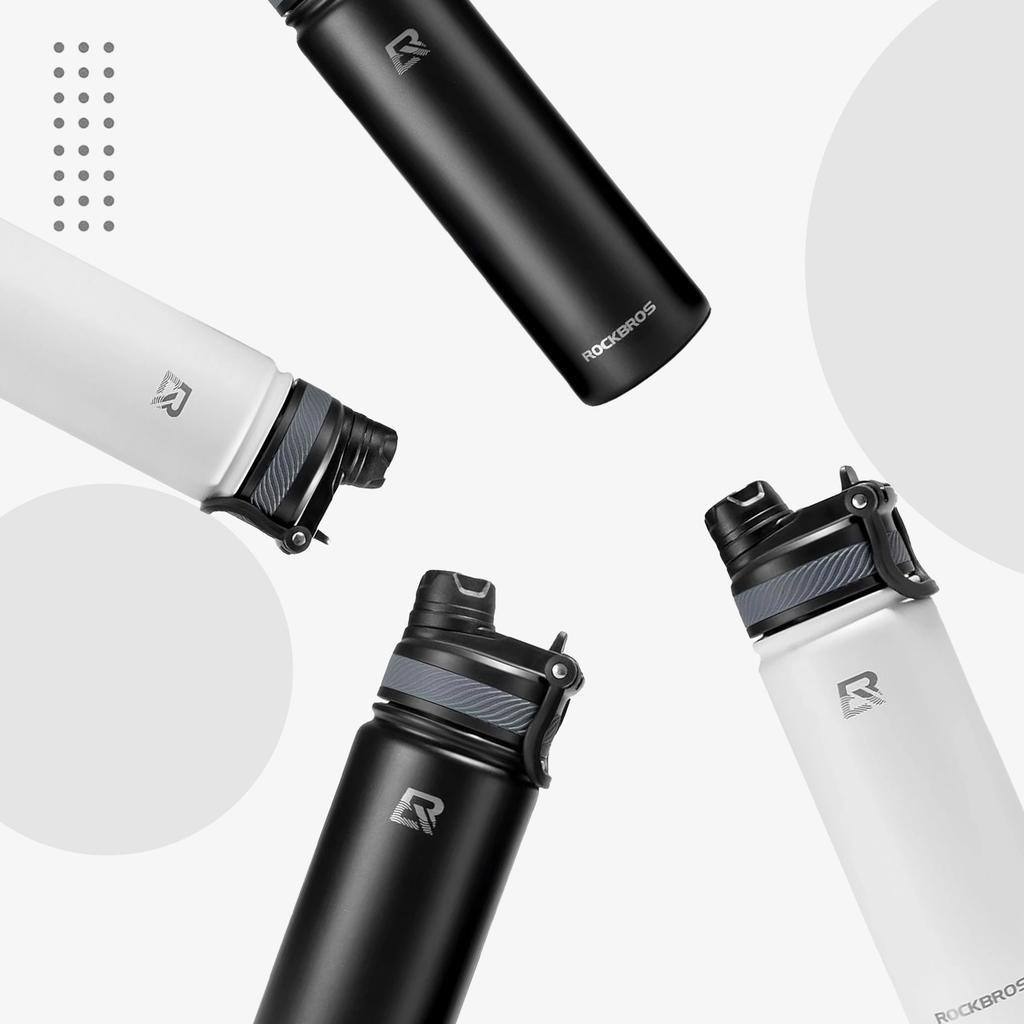 Thermal Bicycle Bottle for Drinks 530 Ml White