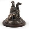 Whippet - dog figurine, figure on a white base, trophy for Art-Dog dog show exhibition