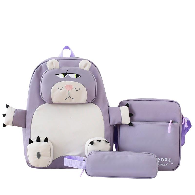 New Schoolbag Cute Large Capacity Schoolbag Women Japanese Ins Ugly Cute Backpack Niche Cartoon Elementary School Backpack