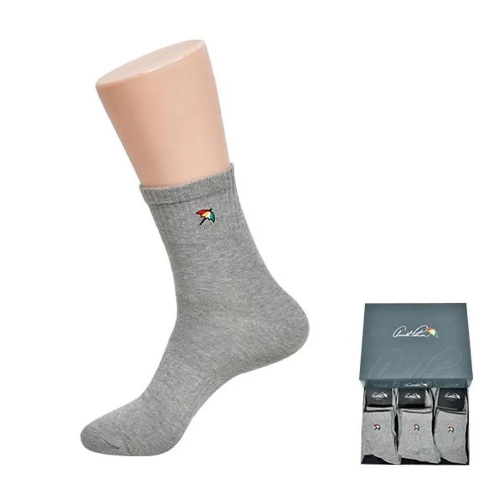 Arnold Palmer Men s Plain Casual Sports Socks 0022gw Gray 5 pairs 26cm