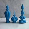 DIY Vase shaped Candle Silicone Mold Geometric Stripe Roman Cylinder Candle Mould Stripe Christmas Tree Cylinder Gypsum Molds