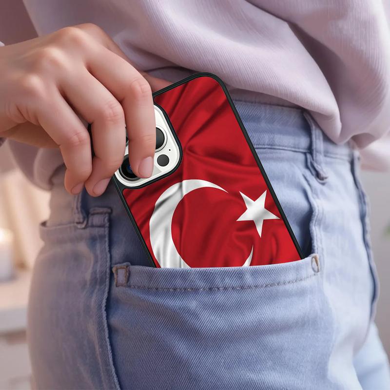 Republic Turkey Flag Ankara Phone Case For iPhone 17 Air 15 16e 14 13 Pro Max Coque 12 11 Pro Max PLUS cover
