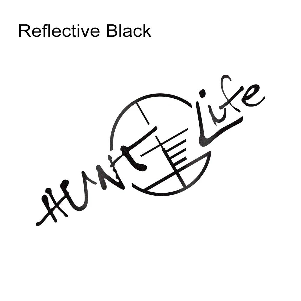 

Car Creative Hunt Life Vinyl Decal Reflective Sticker Window Windshield Bumper Hood Waterproof Auto Tuning Decoration Accessory чёрный