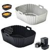 Silicone Air Fryer Liners for Ninja SL400UK Non-Stick Baking Tray Reusable Air Fryer Basket Kitchen Cooking Accessory