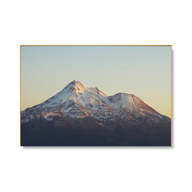 Mount Fuji Snow Mountain Posters and Prints Black and White Nature Landscape Canvas Painting Wall Art Pictures Home Decoration