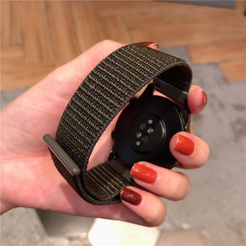 Nylon Loop Band For Samsung Galaxy Watch 6/5/pro/4/Classic/active 2 40-44mm Belt 20mm/22mm Bracelet Huawei GT 4-2-2e-3 Pro Strap