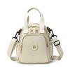 Kompakt Nylon Crossbody Miniryggsäck med Topphandtag Casual Liten Dagryggsäcksväska för Kvinnor Daglig Resa