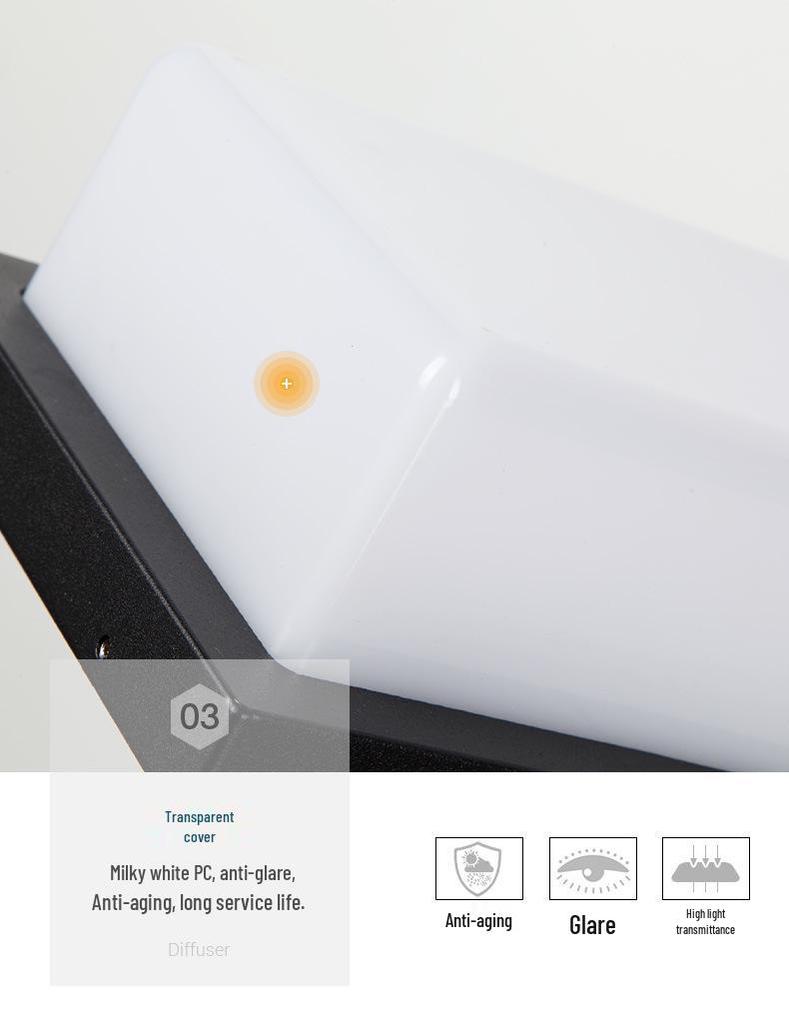 Waterproof Outdoor LED Wall Light for Bedroom, Entrance, Villa, Balcony, or Corridor.