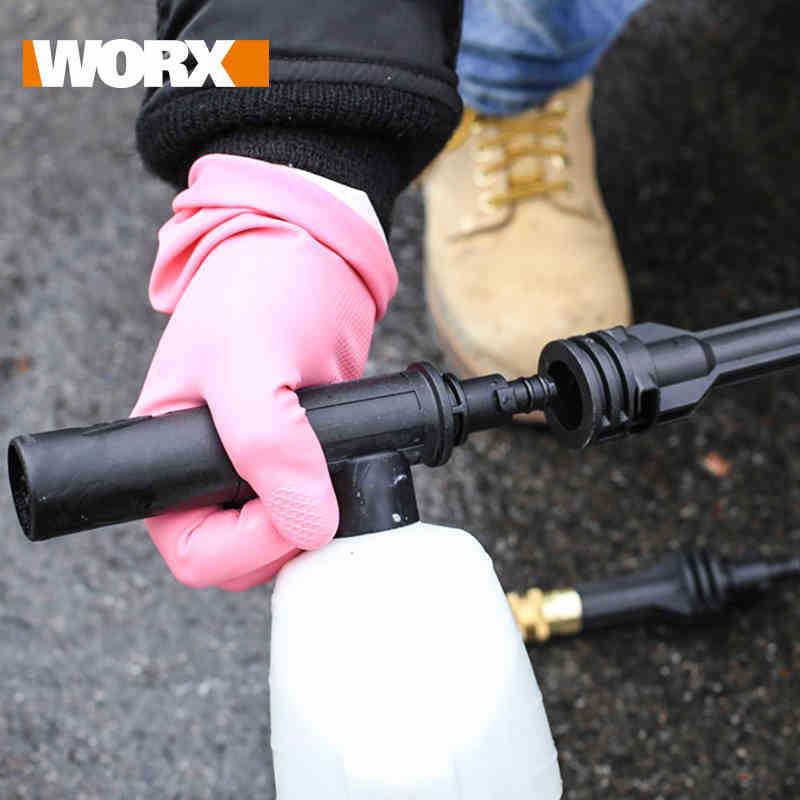 Worx WG629/620/630 Car Washer Kit: Nozzle, Soap Bottle, Long & Short Wands, Angled Adapter