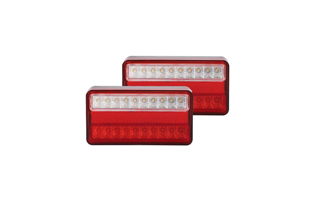 New self [Set of 2] LED Tail Lamp, 20 Row High Brightness, 12 V/24