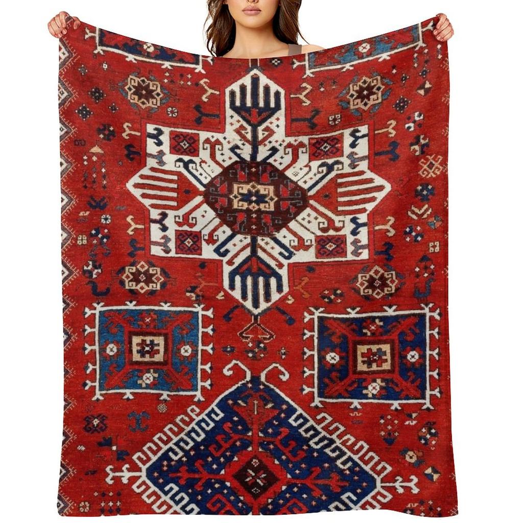 Sivas Central Anatolian Rug Print Throw Blanket Decorative Beds For Baby Giant Sofa warm for winter Blankets