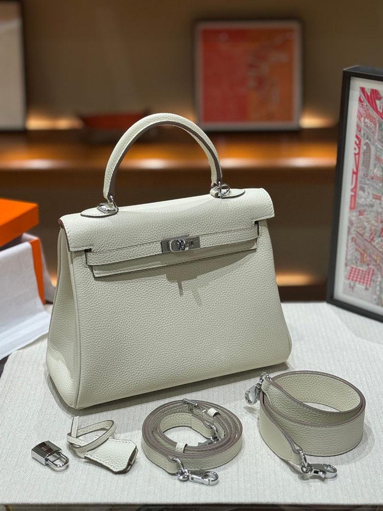 New Trendy High-end Wide Shoulder Strap Bag Women's Top Layer Cowhide Single Shoulder Crossbody Handbag Niche Bag