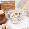 3 Pack Danish Dough Whisk Bread Mixer,dutch Whisk With Dough Scraper For Bread,pastry Or Pizza Doug