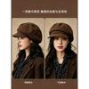Women S Large Size Face Slimming Vintage Simple Casual Hat For Autumn Winter