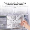 10Pcs Aluminum Foil Fresh-Keeping Sealed Bag Leakproof Food Grade Refrigerator Freezer Safe Kitchen Slide Fastener Fresh Bag