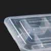 KAZHI Disposable Divided Plastic Meal Boxes with Lids