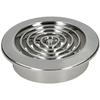 Grille d'aération - KOTARBAU - Rond - Chrome - Diamètre 45 mm - Moustiquaire