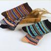 5 Pairs of Winter Ethnic-style Rabbit Wool Men's Socks with Thickened and Warm Small Polka Dot Socks