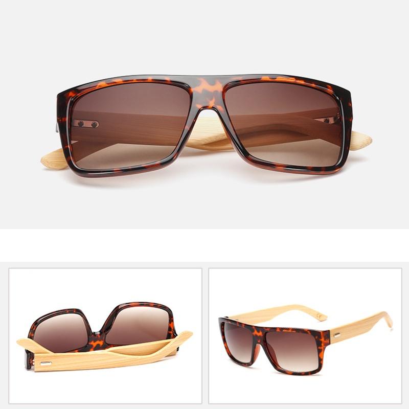 Vintage Mens New Retro Sunglasses Bamboo Wooden Wood Frame Shades Glasses Uv400