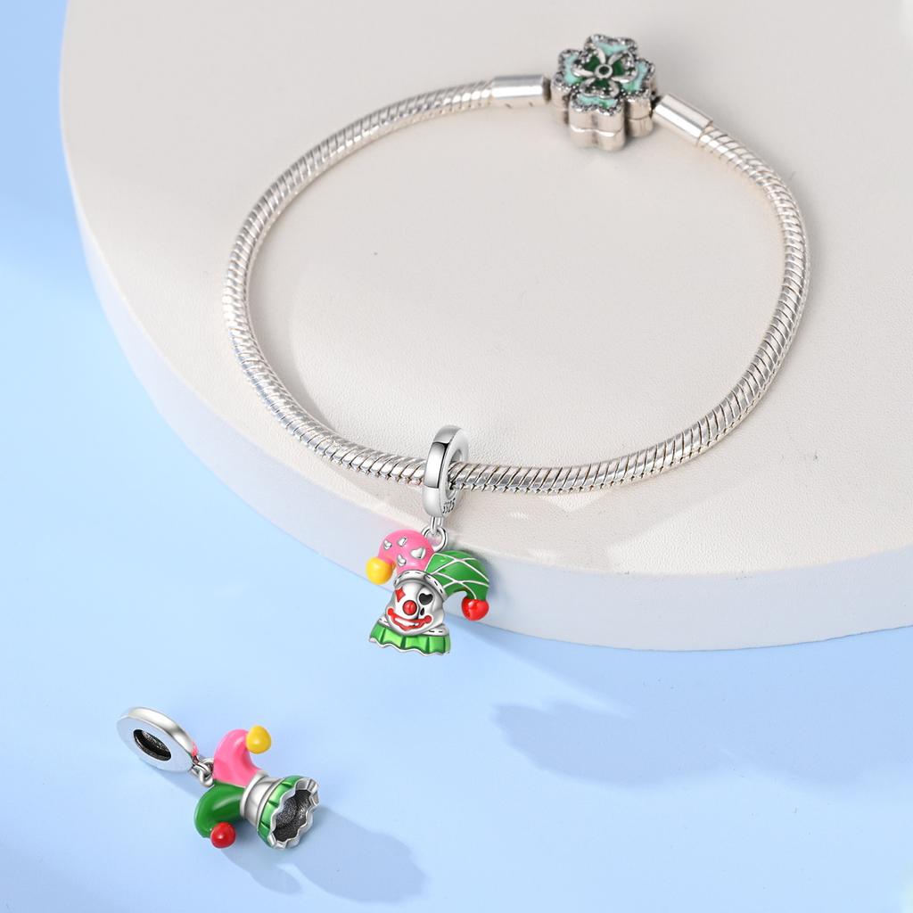 Authentic copper Charm Bead Charms Luxury Clown Circus Bead Charms Compatible With Bracelets Diy Women Making Delicate Gift
